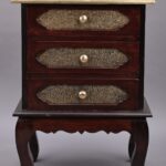 Wooden 3 Drawer Bedside Table / Chest of Drawers