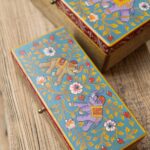 Hand-painted Jewellery Box / Wood elephant design Box / set of 2 (WTC-D-28)