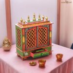 Beautiful Wooden Temple / Pooja Mandir for Home (24x12x30" & Multicolor) - Image 4