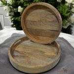Wood To Cart® Elegant Wooden Tray for Dining & Décor (Set of 2) - Image 2
