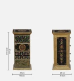 Wood To Cart® Wooden Hand-painted Drawer Chest, Side Table, End Table, Storage With 4 Drawers - Image 2