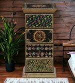 Wood To Cart® Wooden Hand-painted Drawer Chest, Side Table, End Table, Storage With 4 Drawers - Image 3