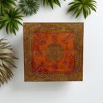 Wood To Cart® Puja Chowki/Bajot | Wooden Bajot in Copper Color For Pooja, Temple, Home Décor & Sitting - Image 5